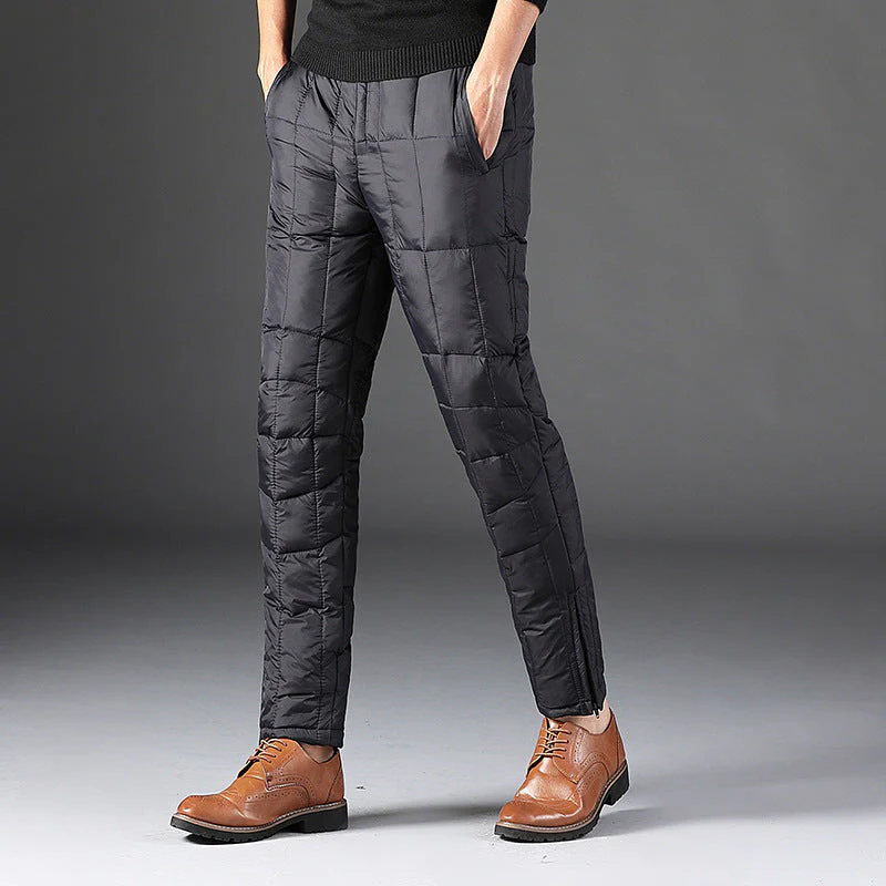 SLIM FIT QUILED PANTS - Image 2