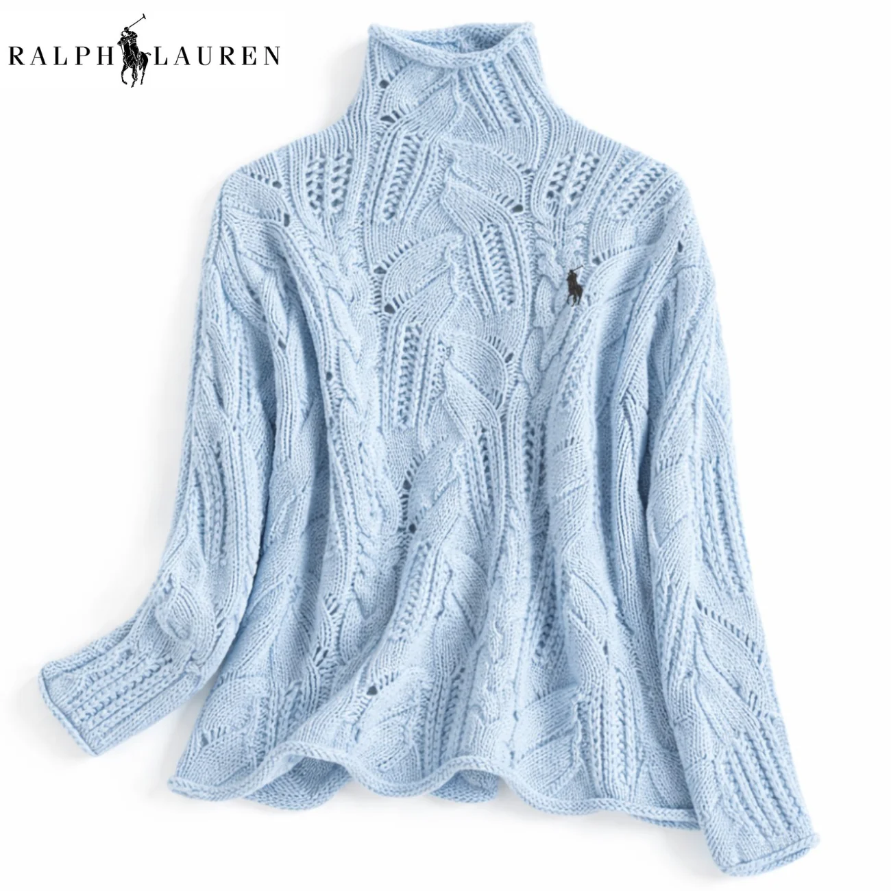 Soft Cable-Knit Turtleneck Sweater || Clearance Sale