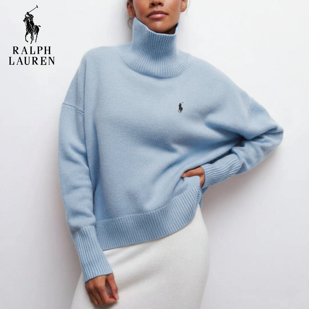 Soft Knitted Turtleneck Sweater || Clearance Sale