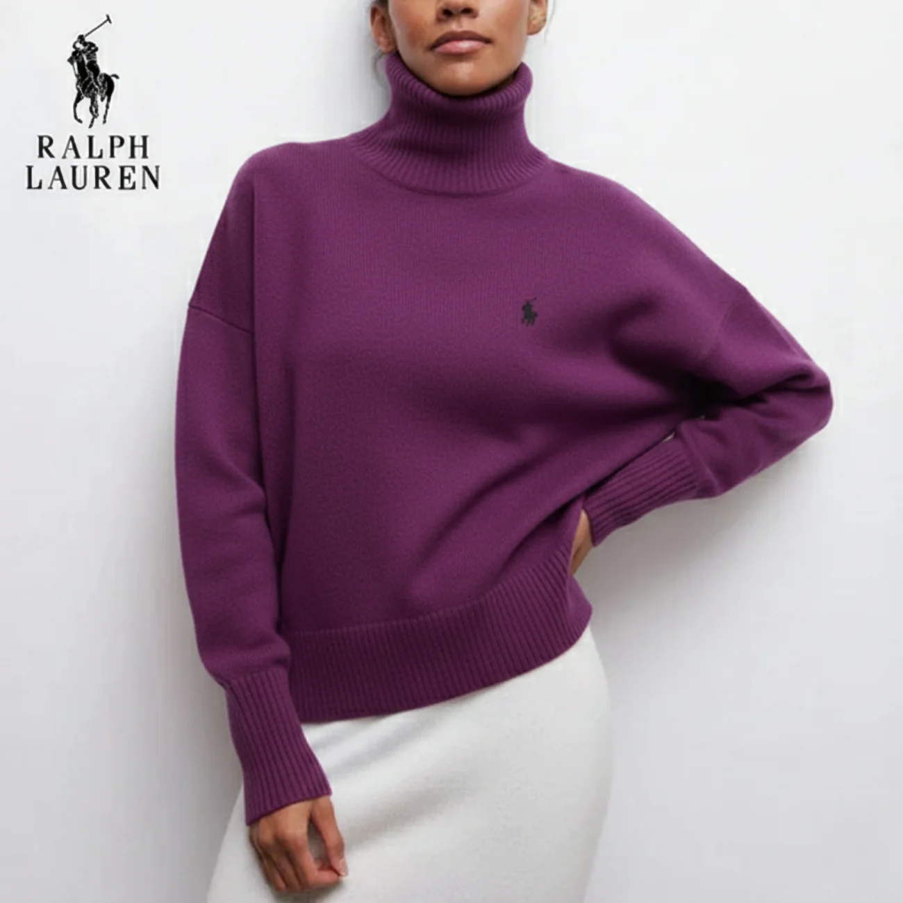 Soft Knitted Turtleneck Sweater || Clearance Sale - Image 4