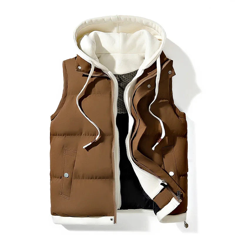 Soft Shell Hooded Puffer Gilet - Image 6