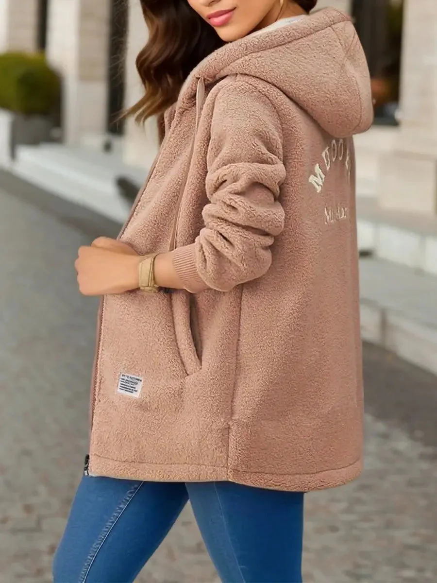 Sophie – Women’s Fleece Jacket with Hood - Image 2