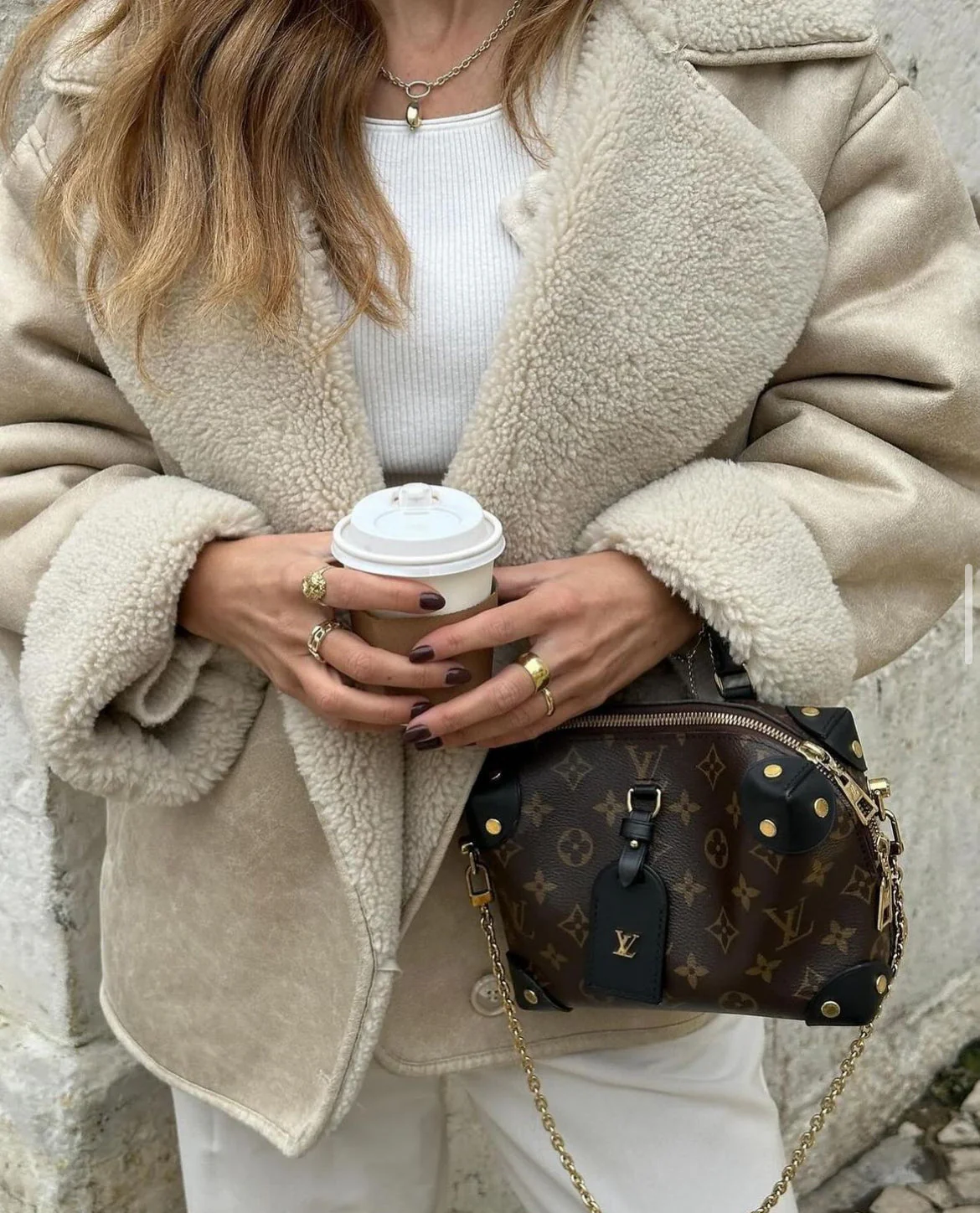 Sophie – Women’s Short Shearling Wool Jacket - Image 8