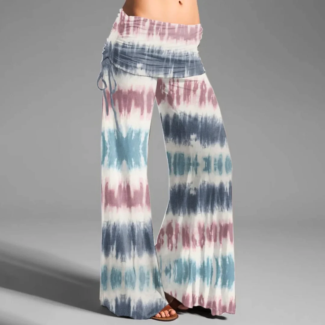 Soulful Tie-Dye Palazzo Pants - Image 3