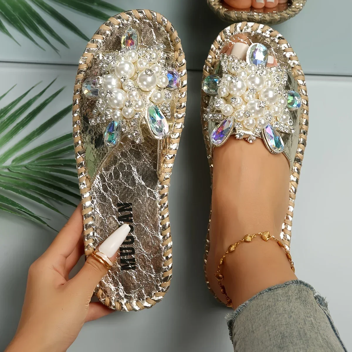 Starlit Pearl Sandals - Image 2