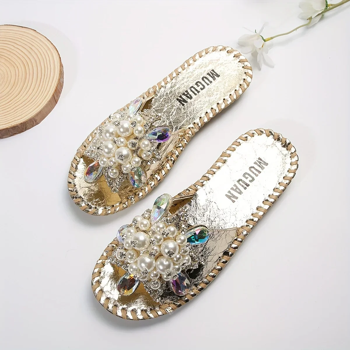 Starlit Pearl Sandals - Image 3