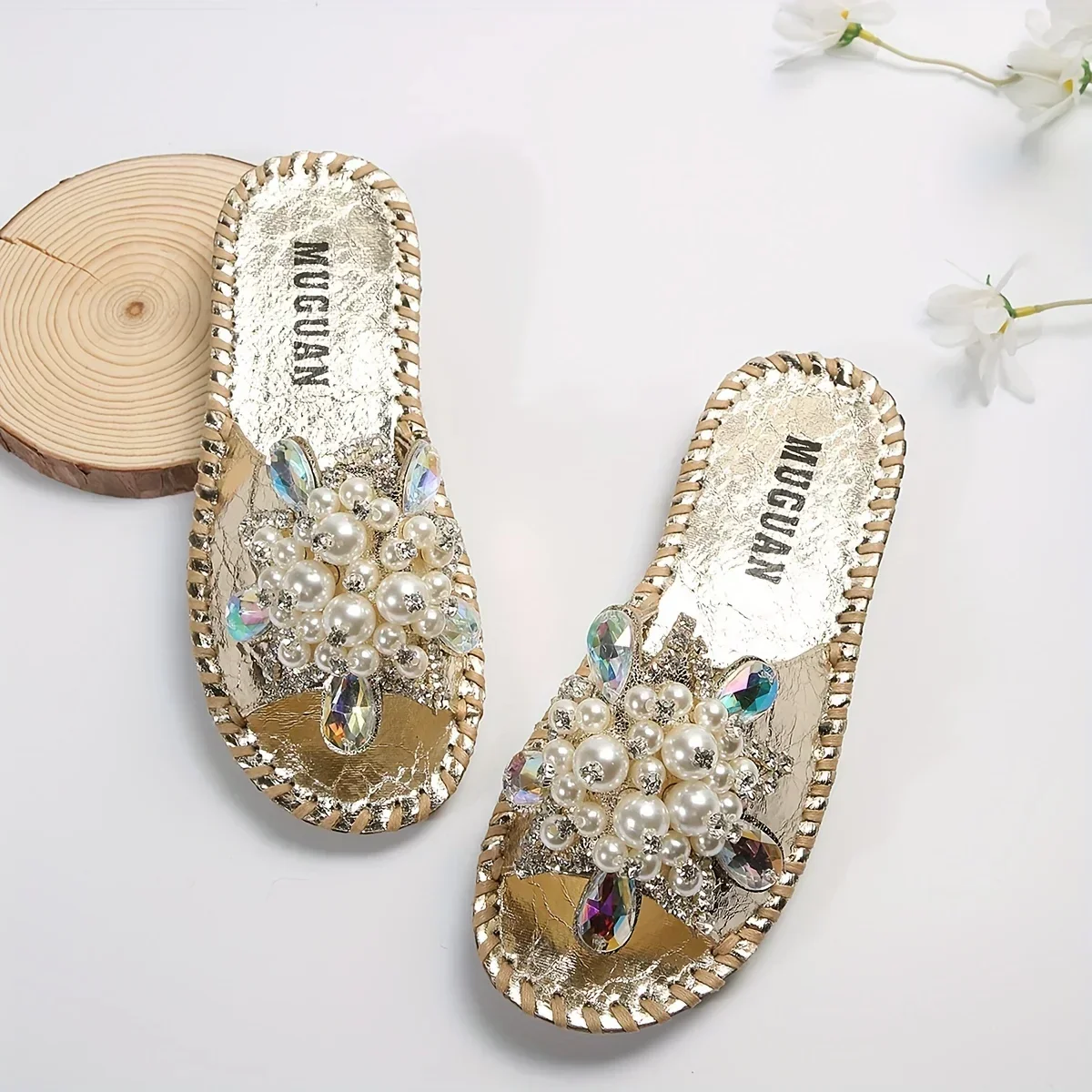 Starlit Pearl Sandals - Image 4