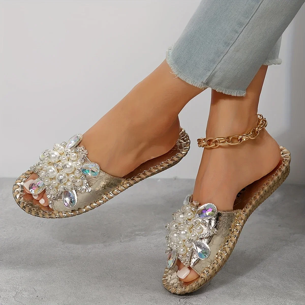 Starlit Pearl Sandals - Image 5