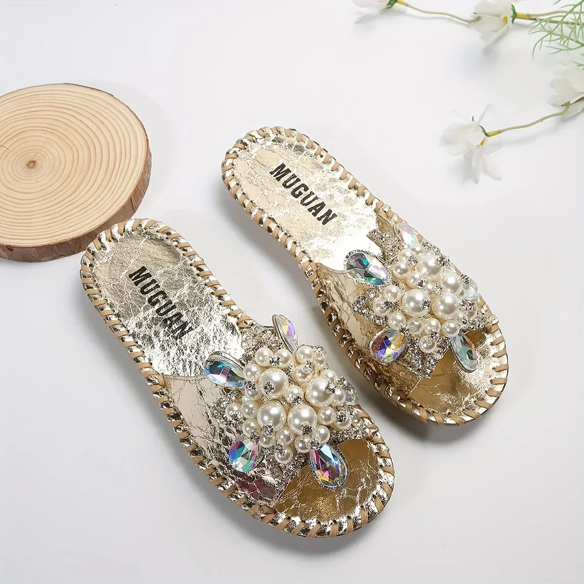Starlit Pearl Sandals - Image 6
