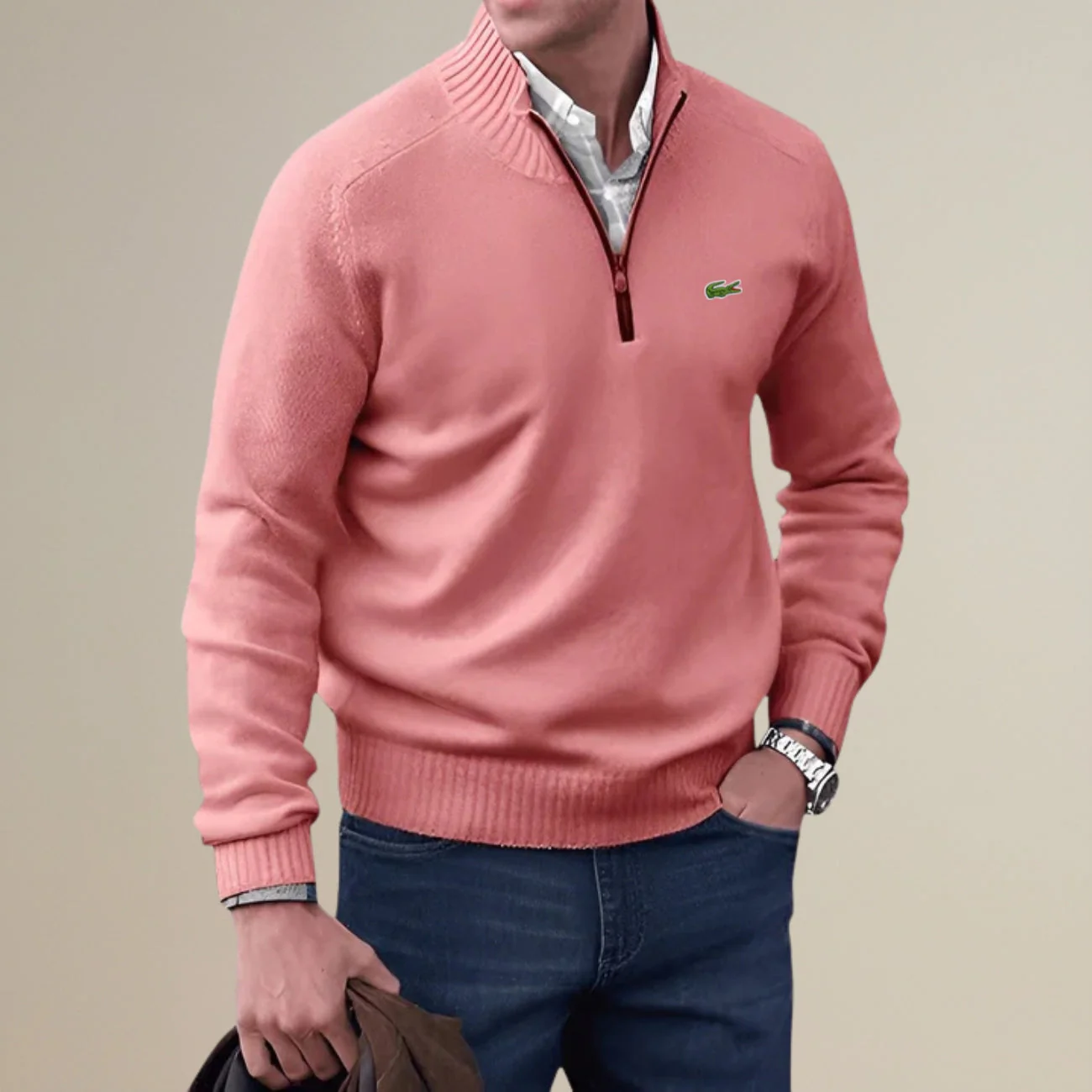Knitted Half-Zip Sweater - Clearance Sale - Image 9