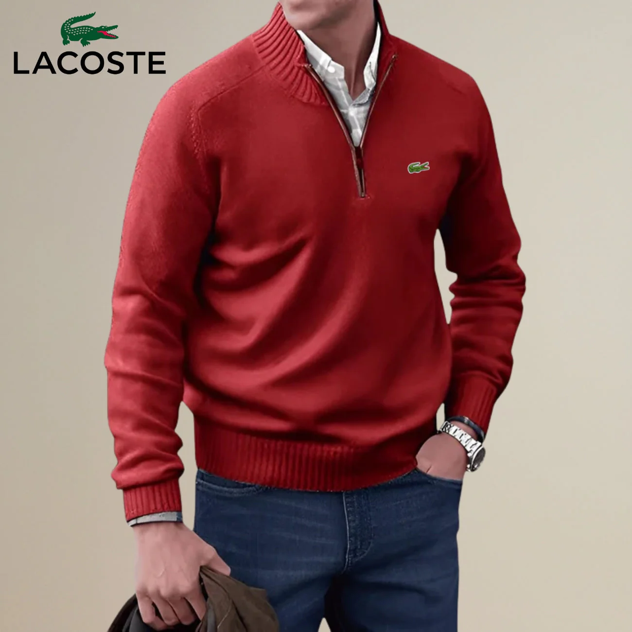 Knitted Half-Zip Sweater || Clearance Sale - Image 10