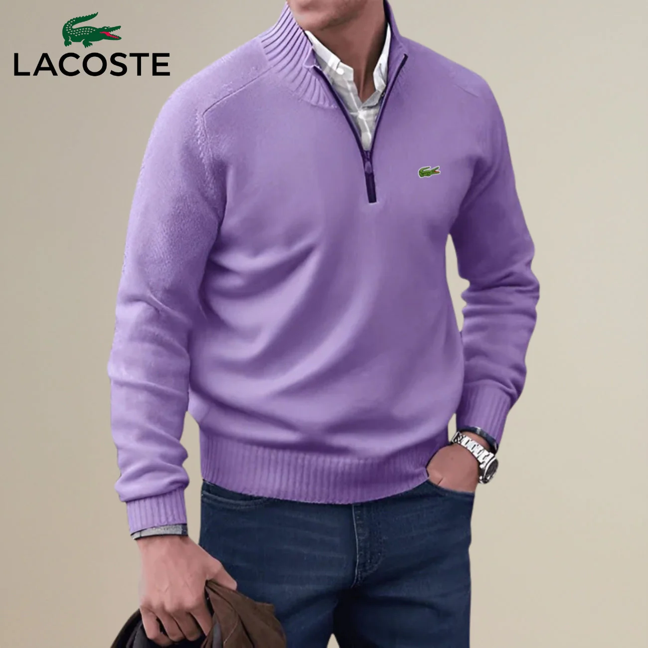 Knitted Half-Zip Sweater || Clearance Sale - Image 11