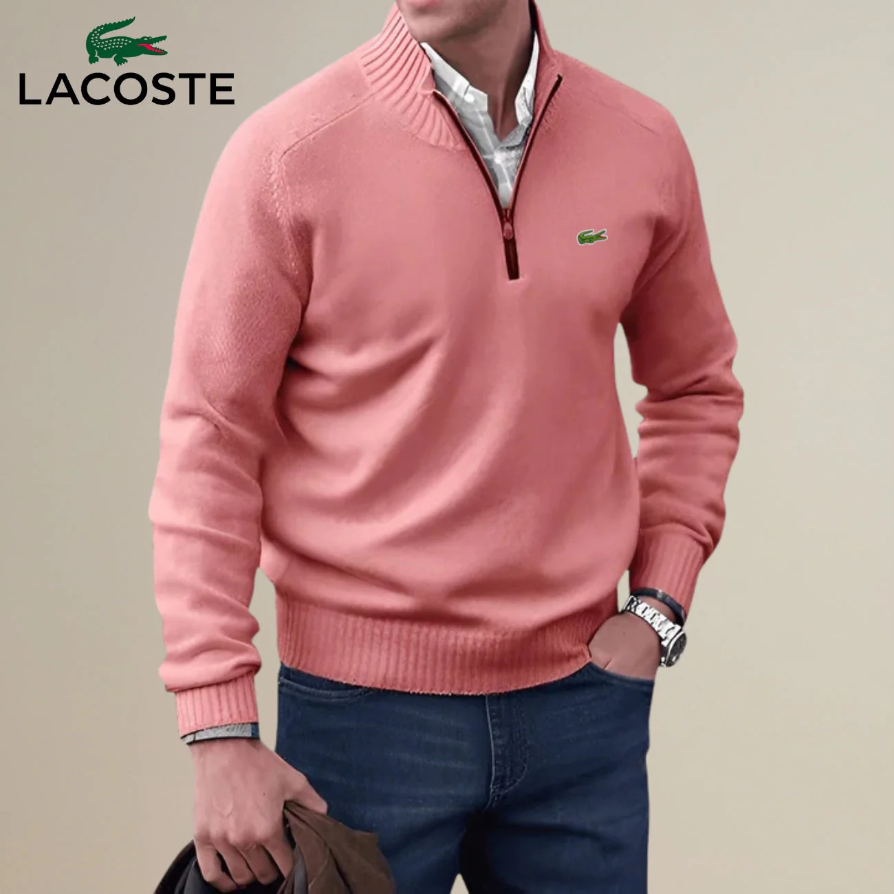Knitted Half-Zip Sweater || Clearance Sale - Image 9