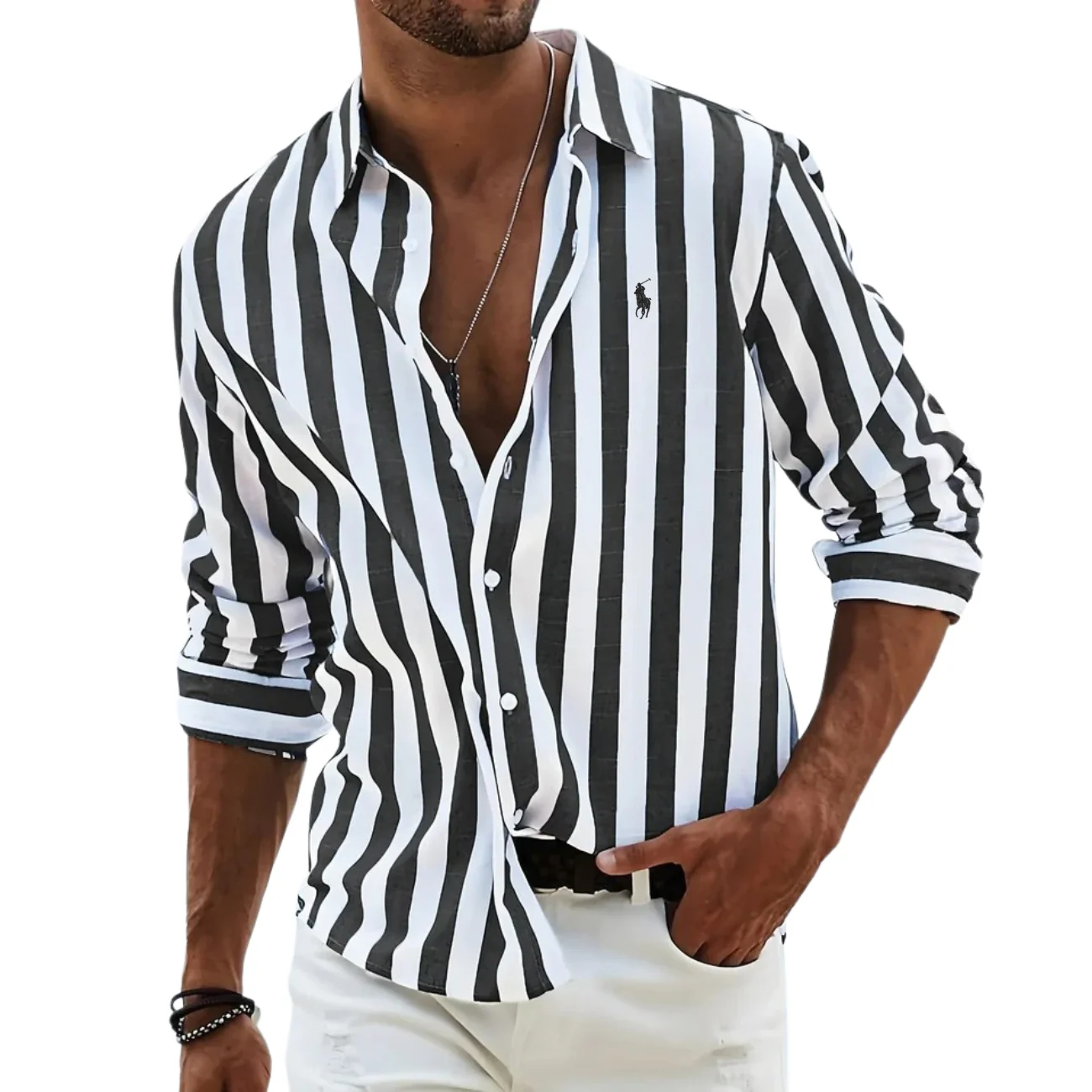 Striped Casual Shirt - CLEARANCE SALE - Image 3