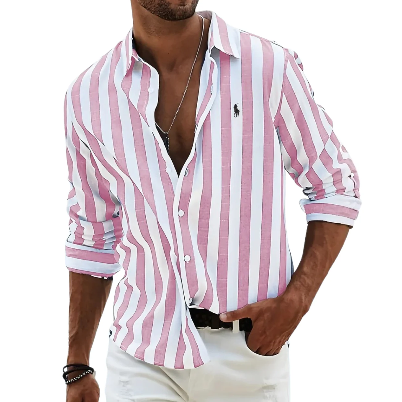Striped Casual Shirt - CLEARANCE SALE - Image 5