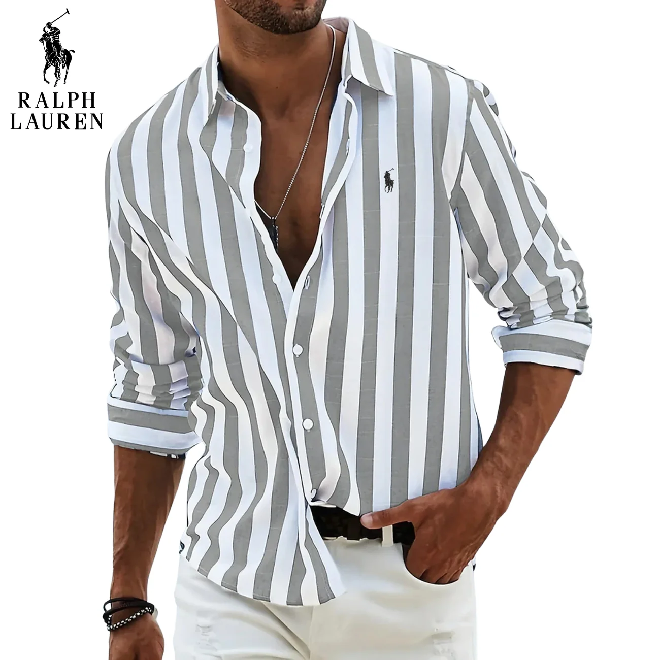 Striped Casual Shirt || CLEARANCE SALE - Image 2