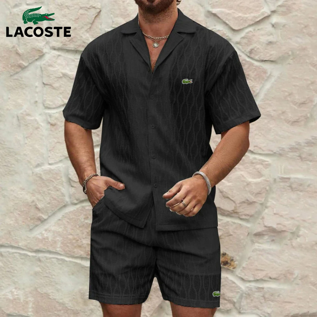 Summer Set Textured Shirt & Shorts || CLEARANCE PRICE - Image 2