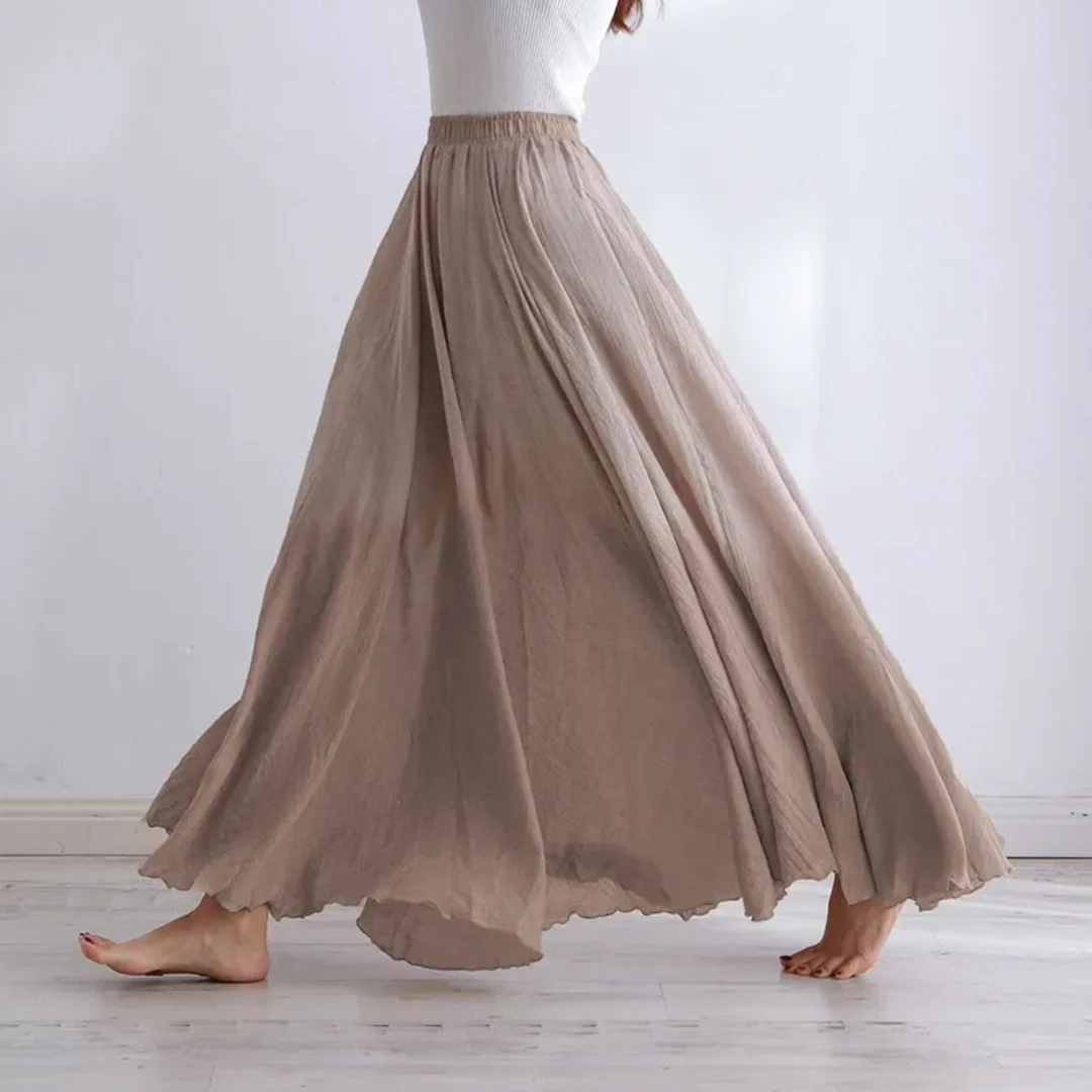 Sunwoven Linen Skirt