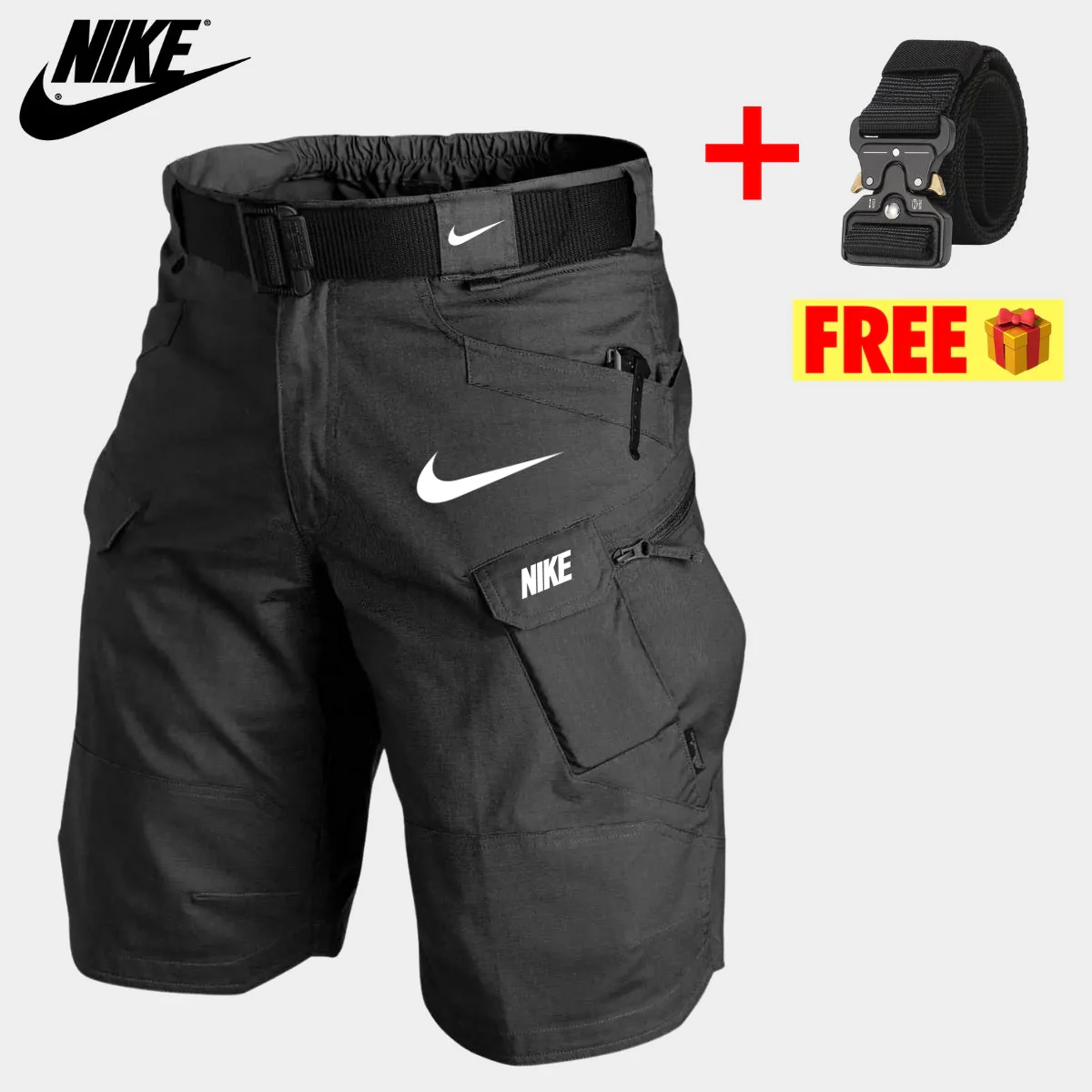 Tactical Cargo Shorts + Free Belt || CLEARANCE PRICE