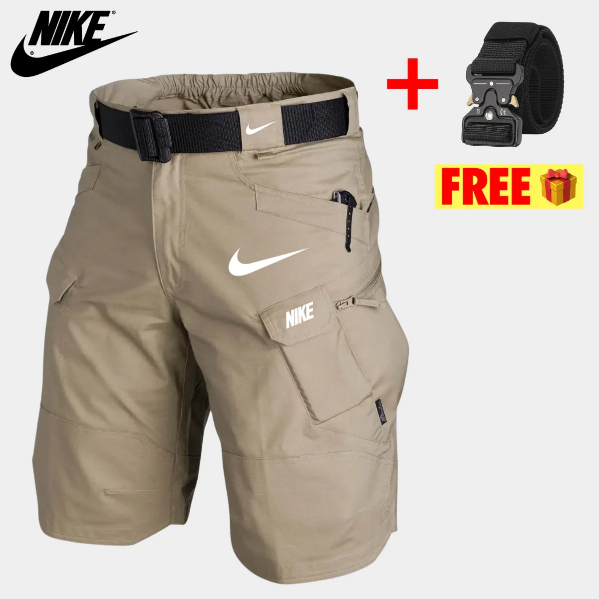 Tactical Cargo Shorts + Free Belt || CLEARANCE PRICE - Image 2