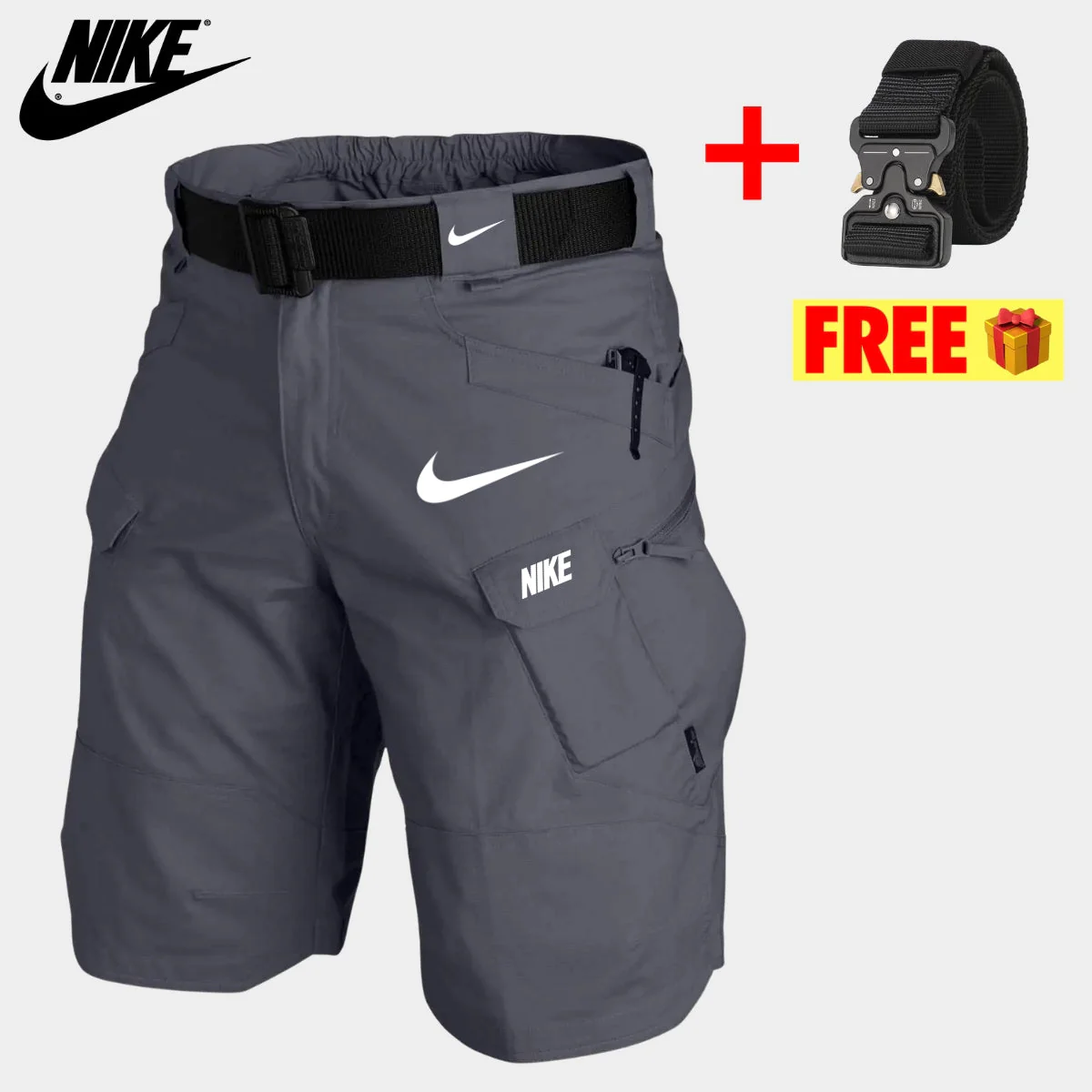 Tactical Cargo Shorts + Free Belt || CLEARANCE PRICE - Image 4