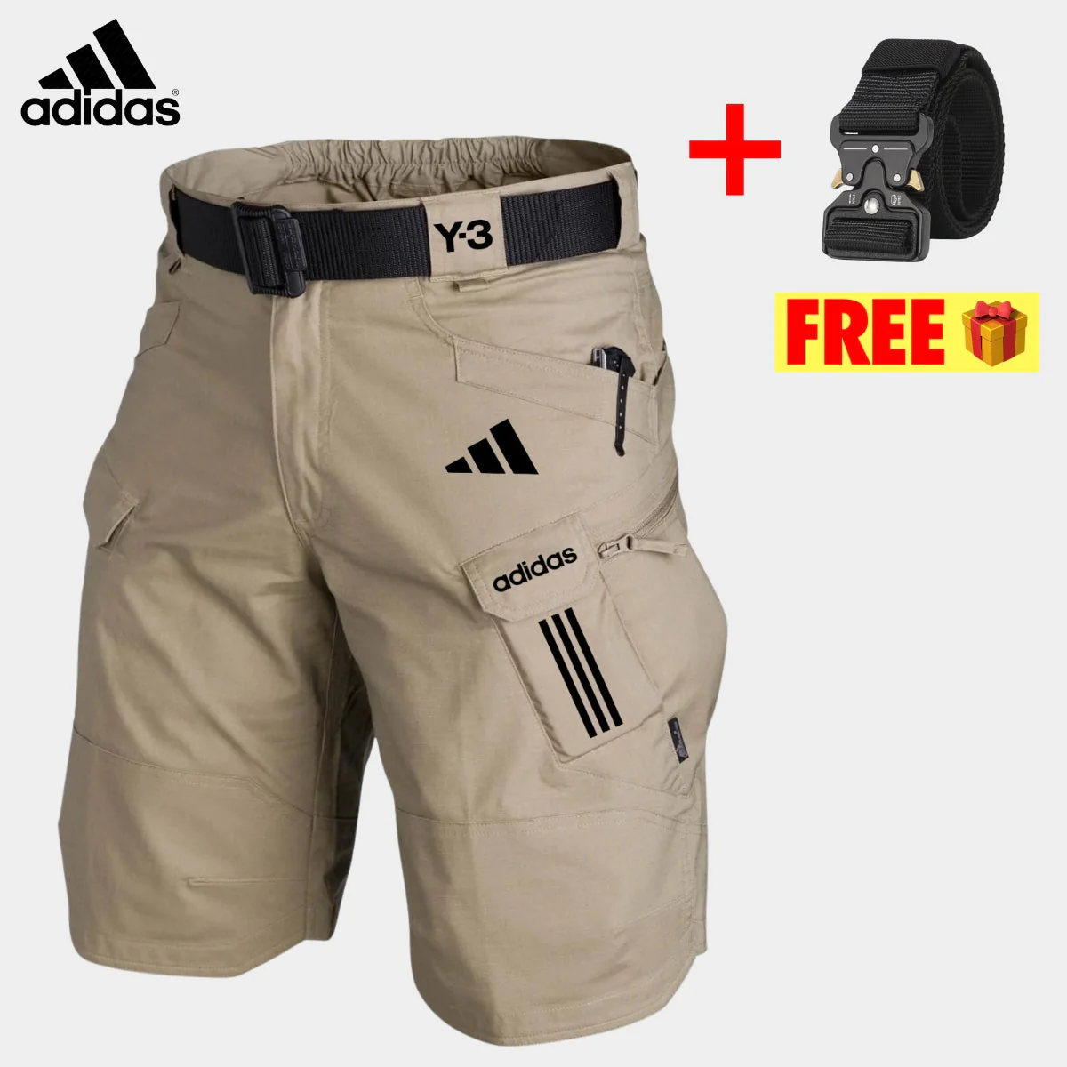 Tactical Cargo Shorts + Free Belt || CLEARANCE PRICE - Image 2