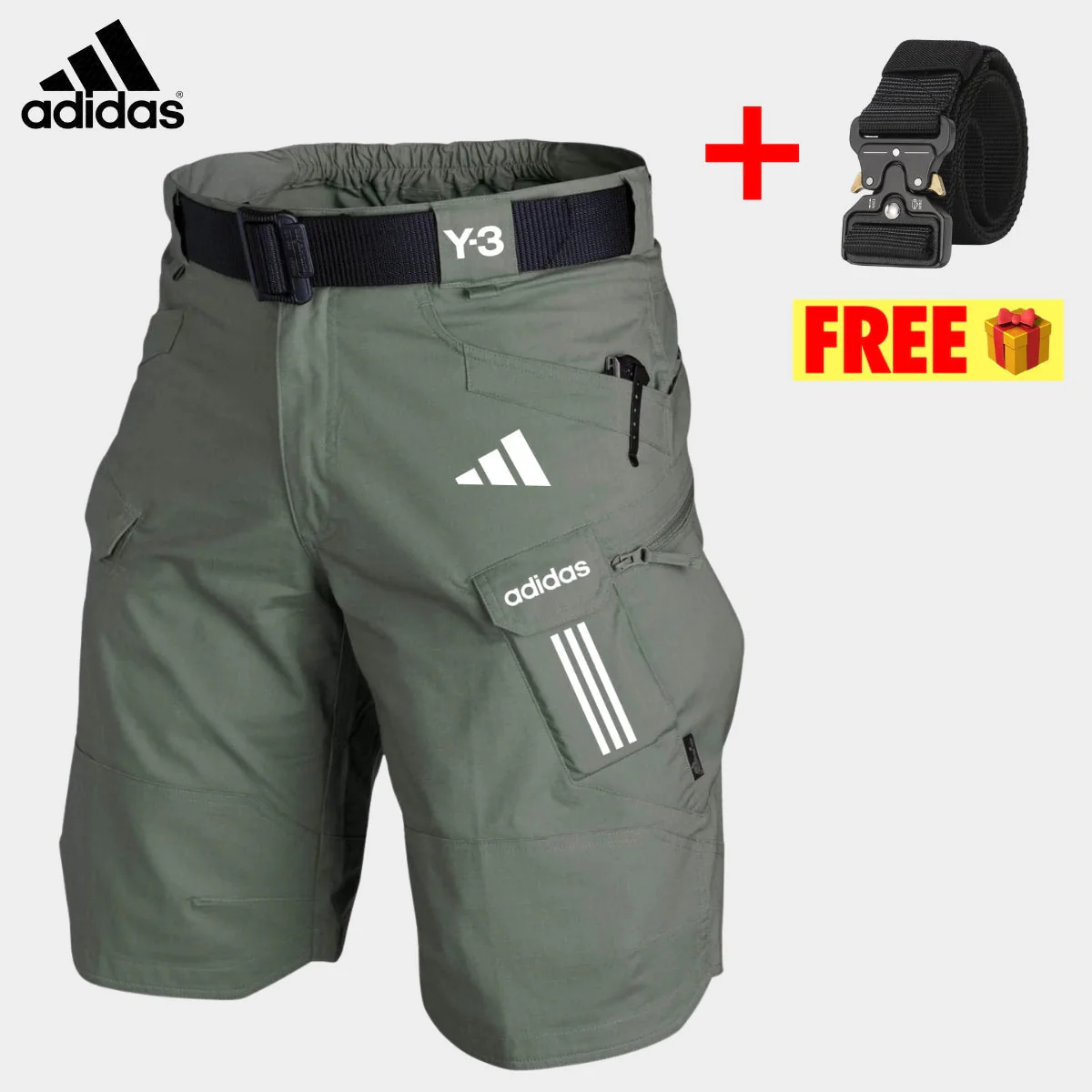 Tactical Cargo Shorts + Free Belt || CLEARANCE PRICE - Image 3