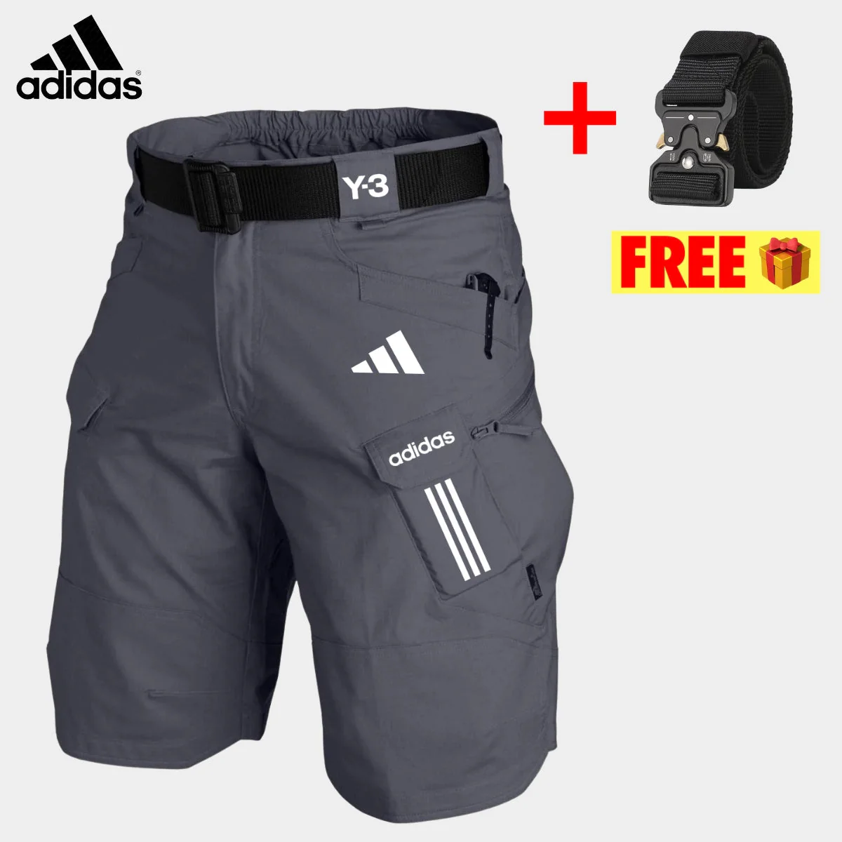 Tactical Cargo Shorts + Free Belt || CLEARANCE PRICE - Image 4