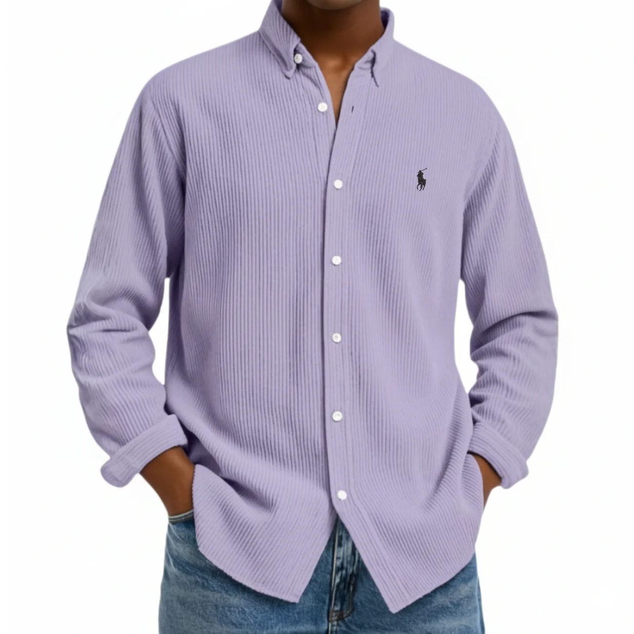 Textured Button-Down Shirt - CLEARANCE SALE - Image 10
