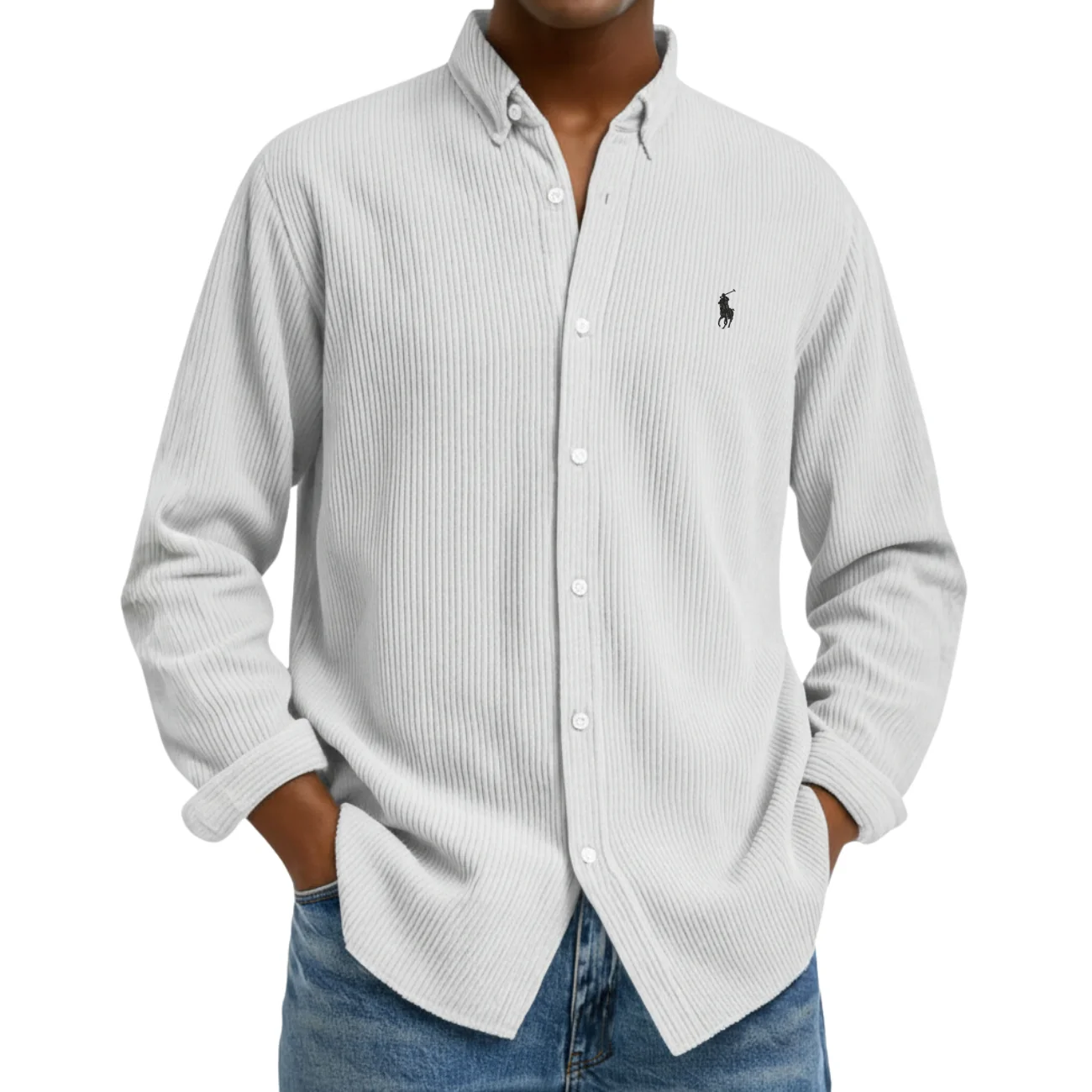 Textured Button-Down Shirt - CLEARANCE SALE - Image 4