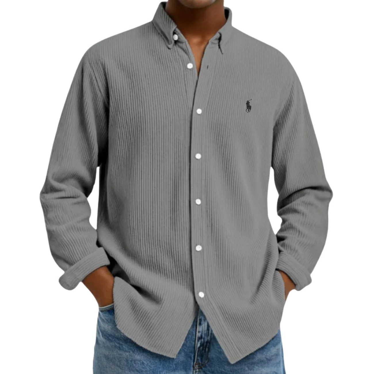 Textured Button-Down Shirt - CLEARANCE SALE - Image 5