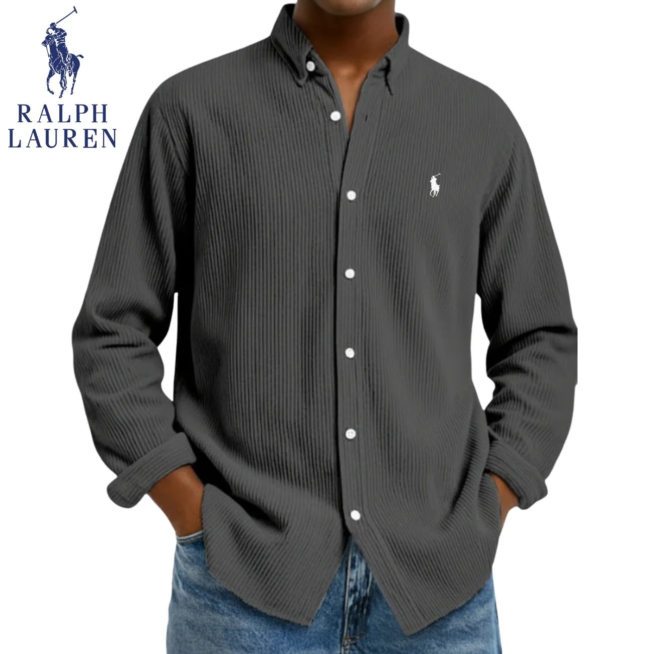 Textured Button-Down Shirt || CLEARANCE SALE - Image 3