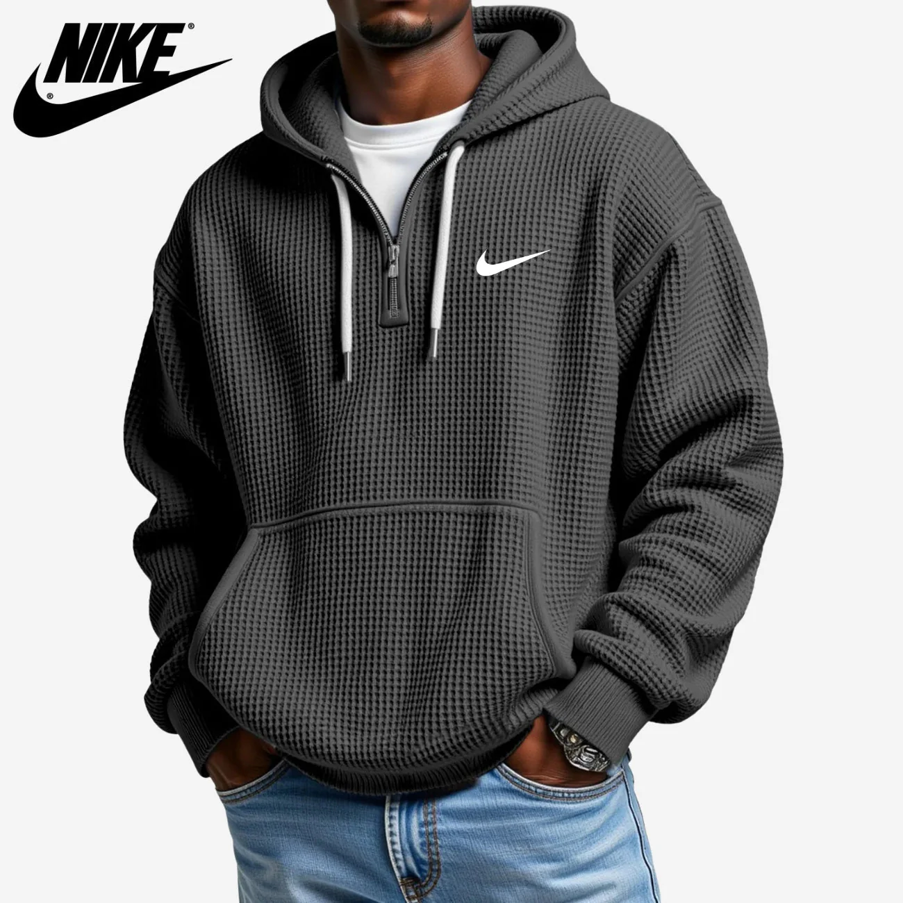 Textured Hoodie || CLEARANCE SALE - Image 3