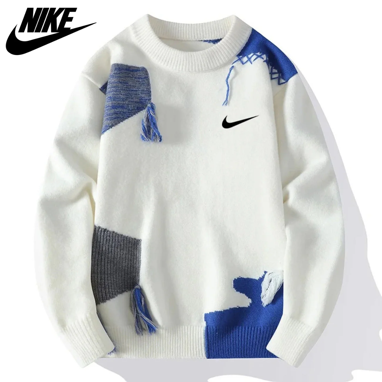 Textured Patchwork Sweater || CLEARANCE SALE