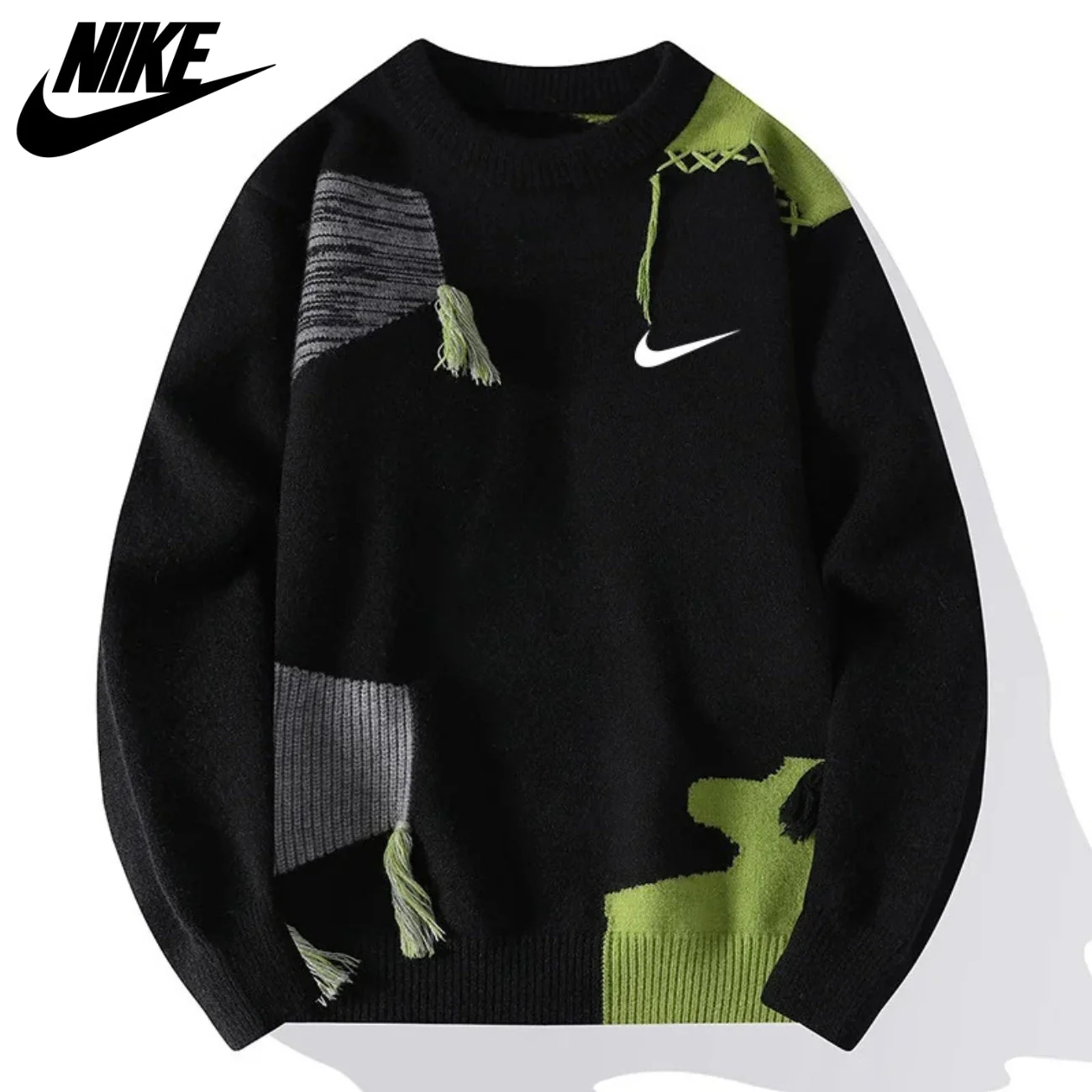 Textured Patchwork Sweater || CLEARANCE SALE - Image 2