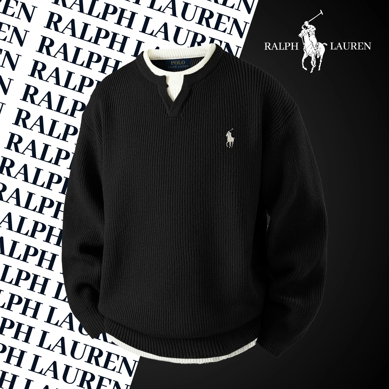 Textured Rib-Knit Sweater || Clearance Sale - Image 3