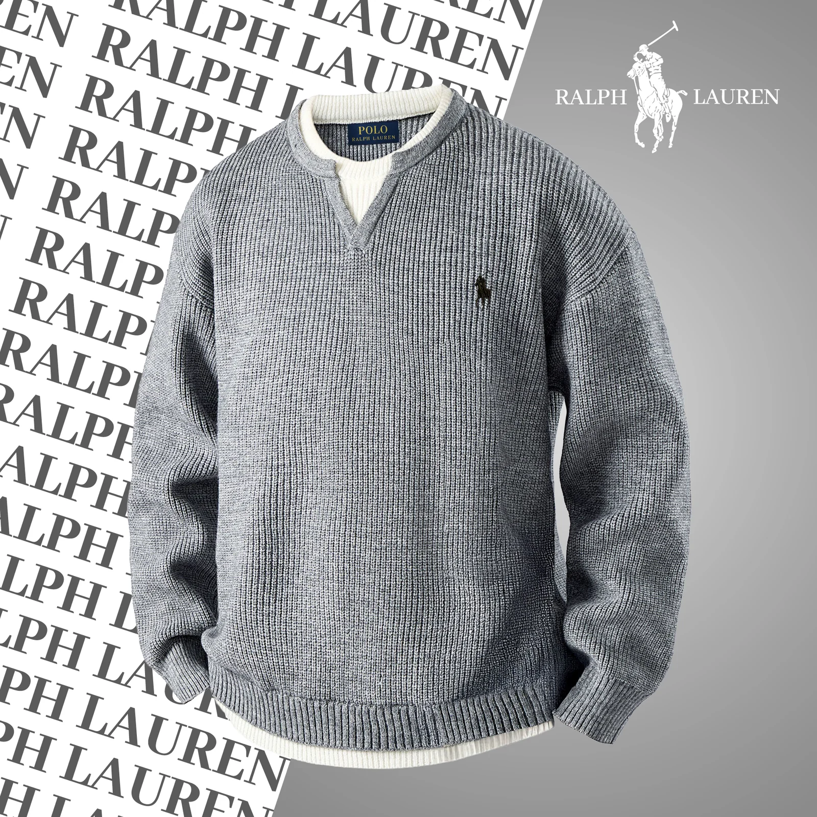 Textured Rib-Knit Sweater || Clearance Sale - Image 4