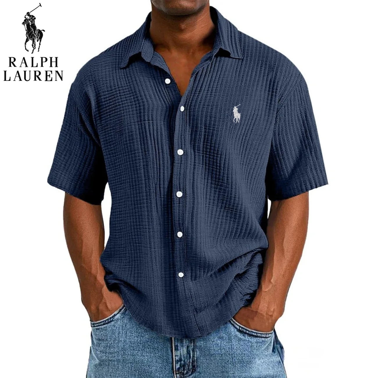 Textured Short Sleeve Shirt || CLEARANCE SALE