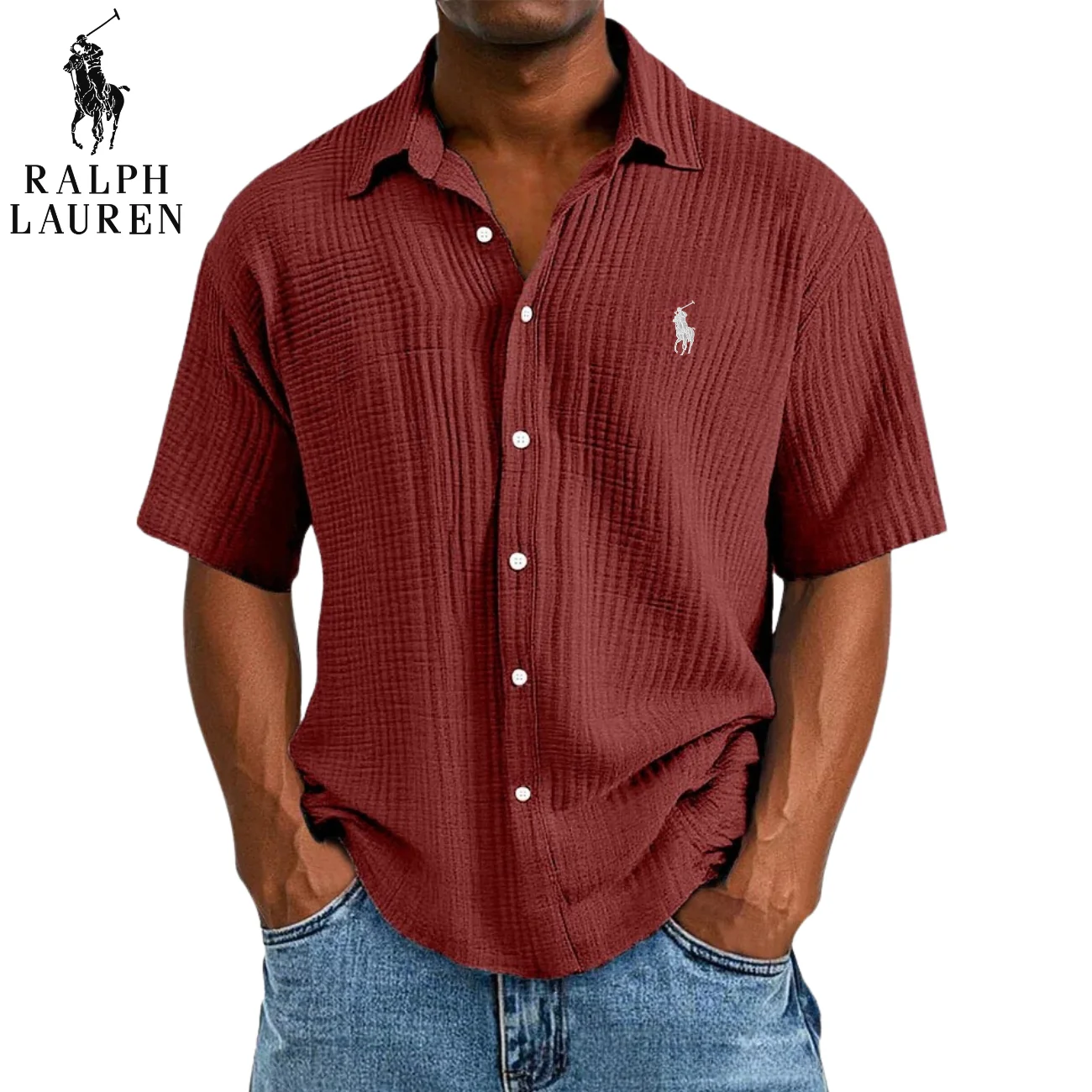 Textured Short Sleeve Shirt || CLEARANCE SALE - Image 11