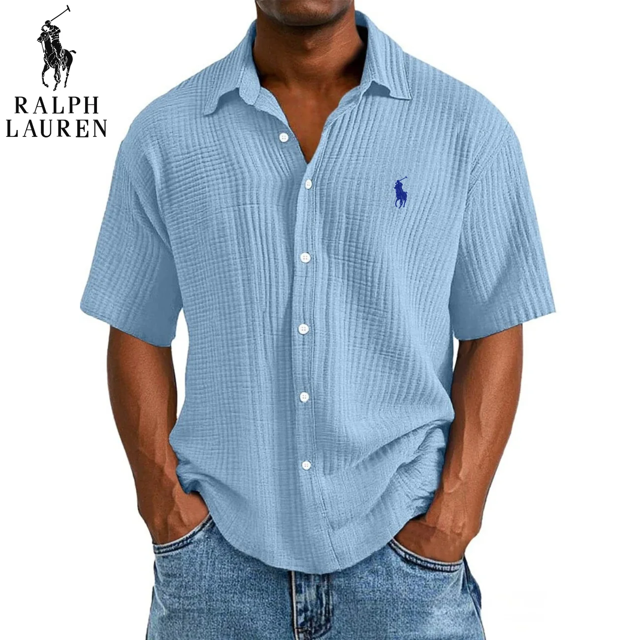 Textured Short Sleeve Shirt || CLEARANCE SALE - Image 2
