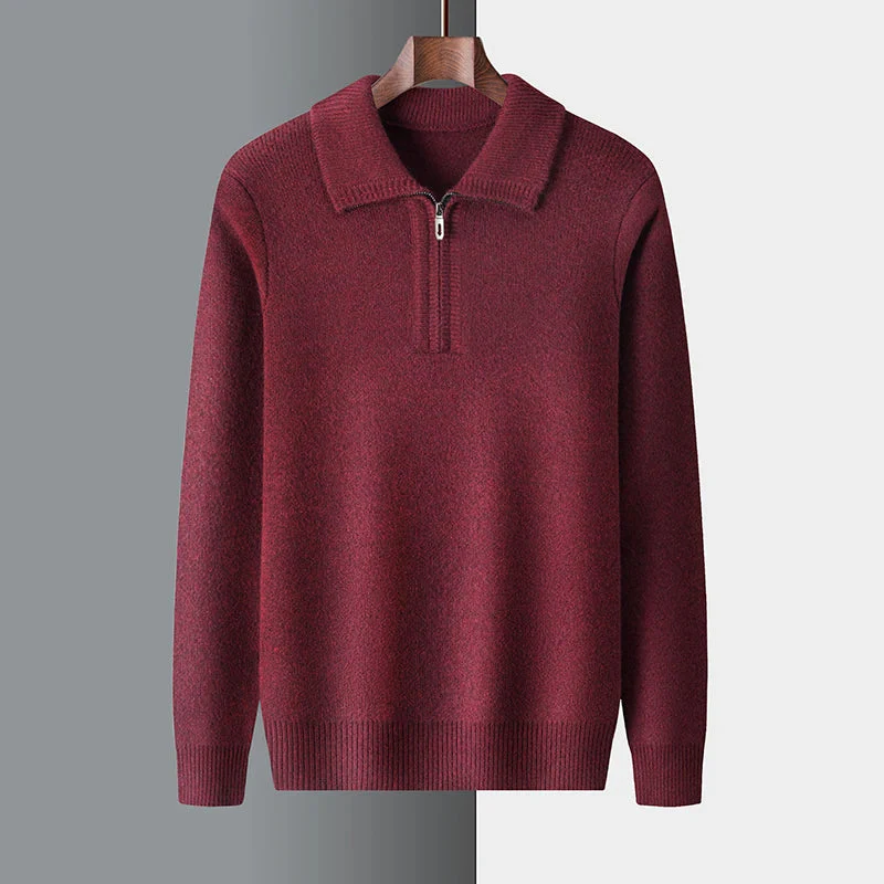 Highlands Classic Wool Zip Sweater - Image 8