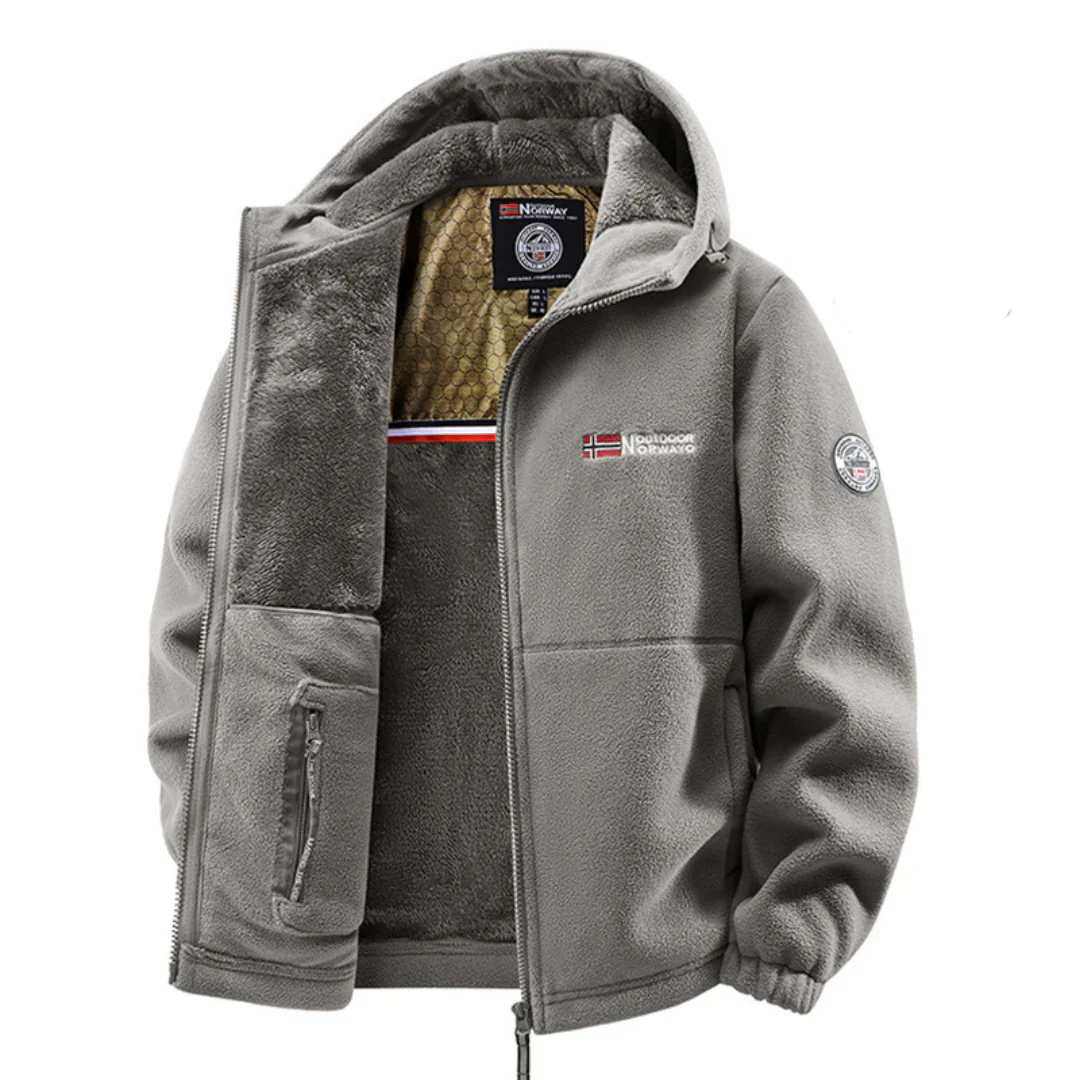 Thermal Hooded Fleece Jacket || Clearance Sale - Image 3