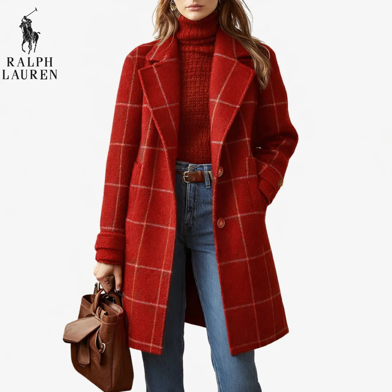 Timeless Checkered Wool Coat || Clearance Sale - Image 6