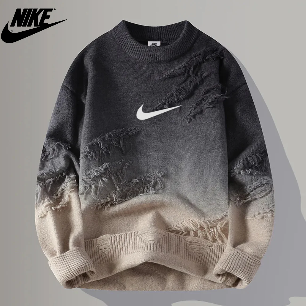 2026 Urban Fade Distressed Crewneck || Clearance Sale - Image 4