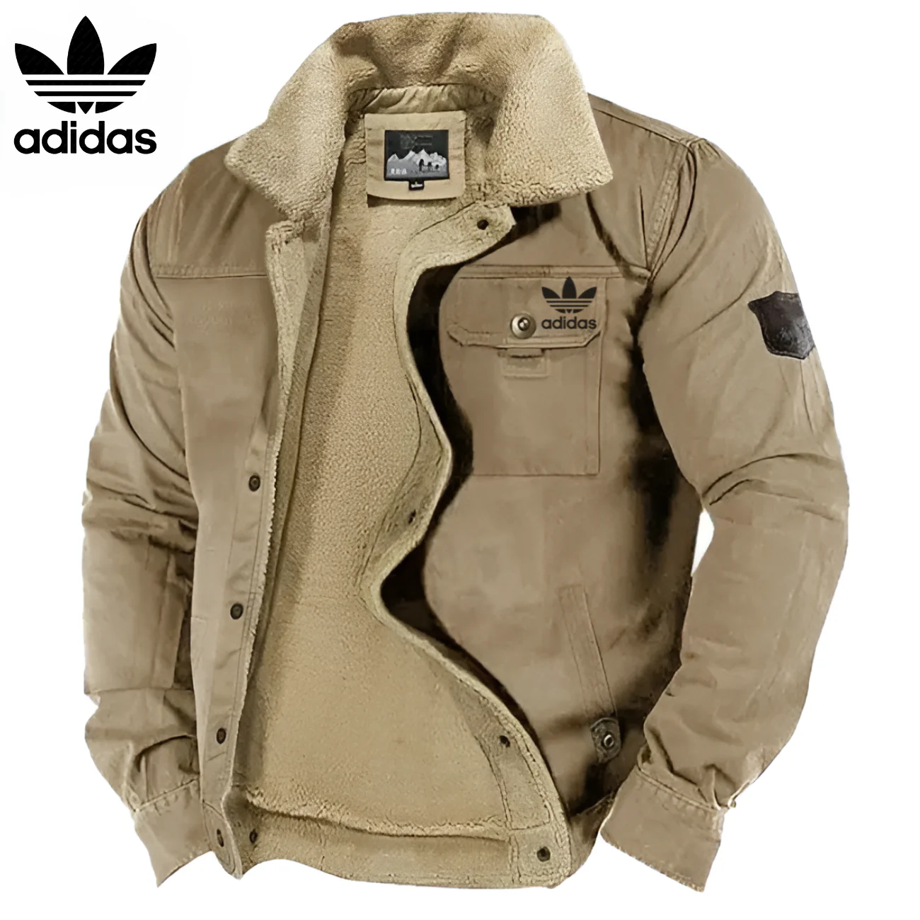 Urban Sherpa-Lined Utility Jacket || Clearance Sale - Image 3