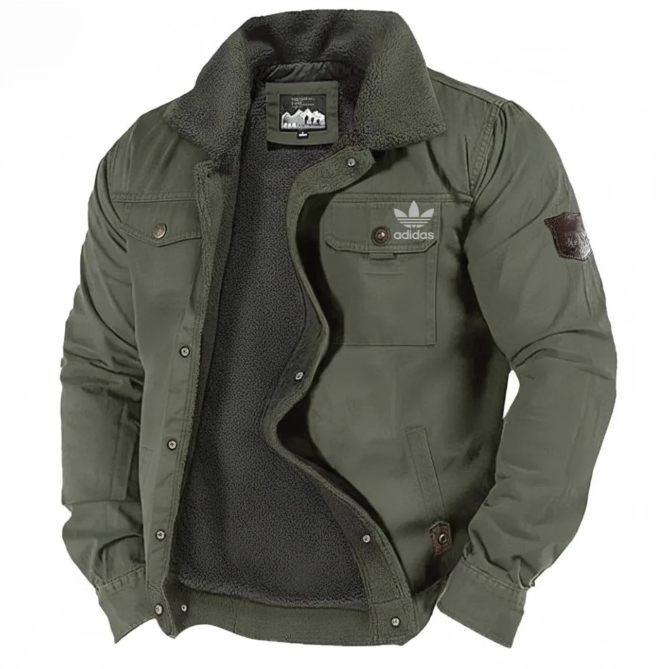 Urban Sherpa-Lined Utility Jacket - Clearance Sale - Image 2