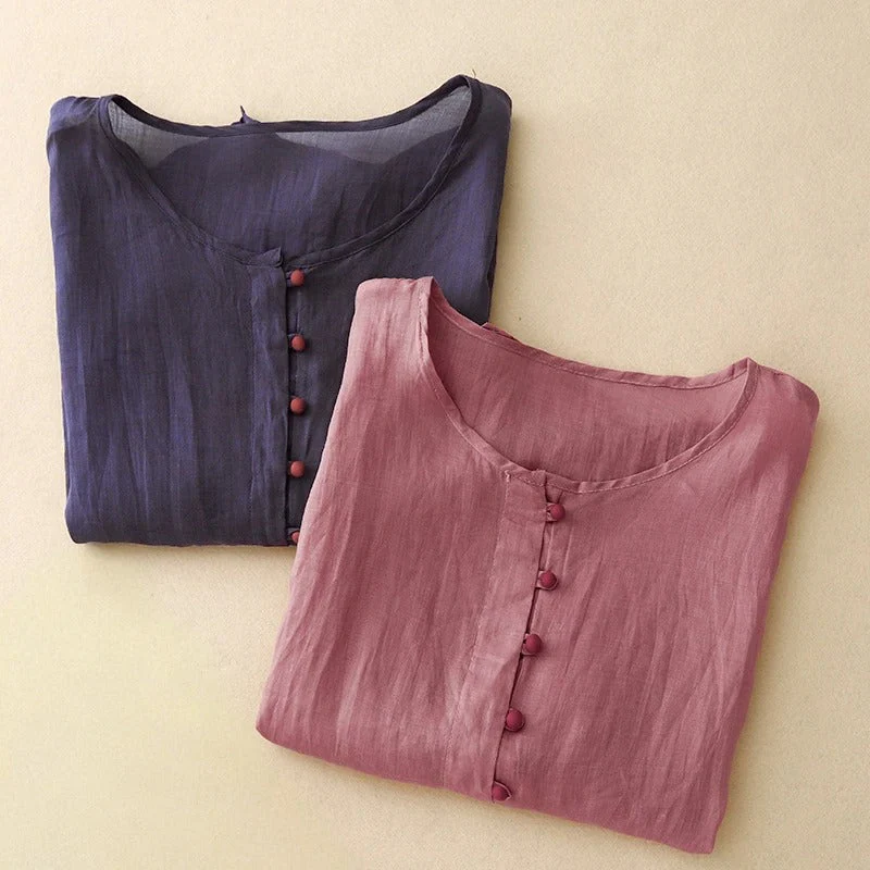VALERIA LINEN BLOUSE - Image 4