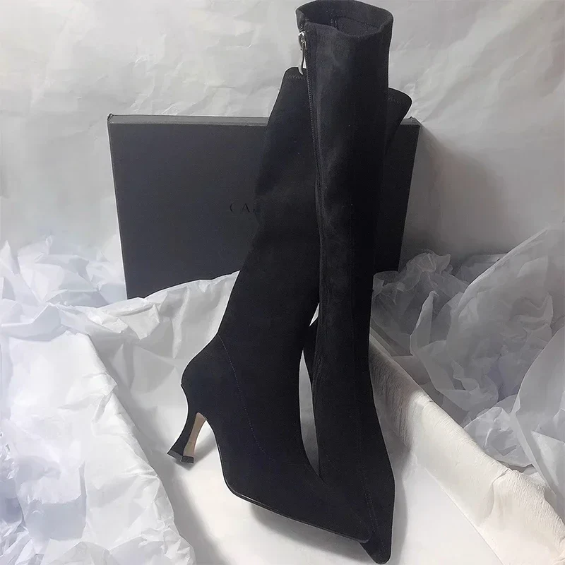 Vellone Suede High Boots - Image 2