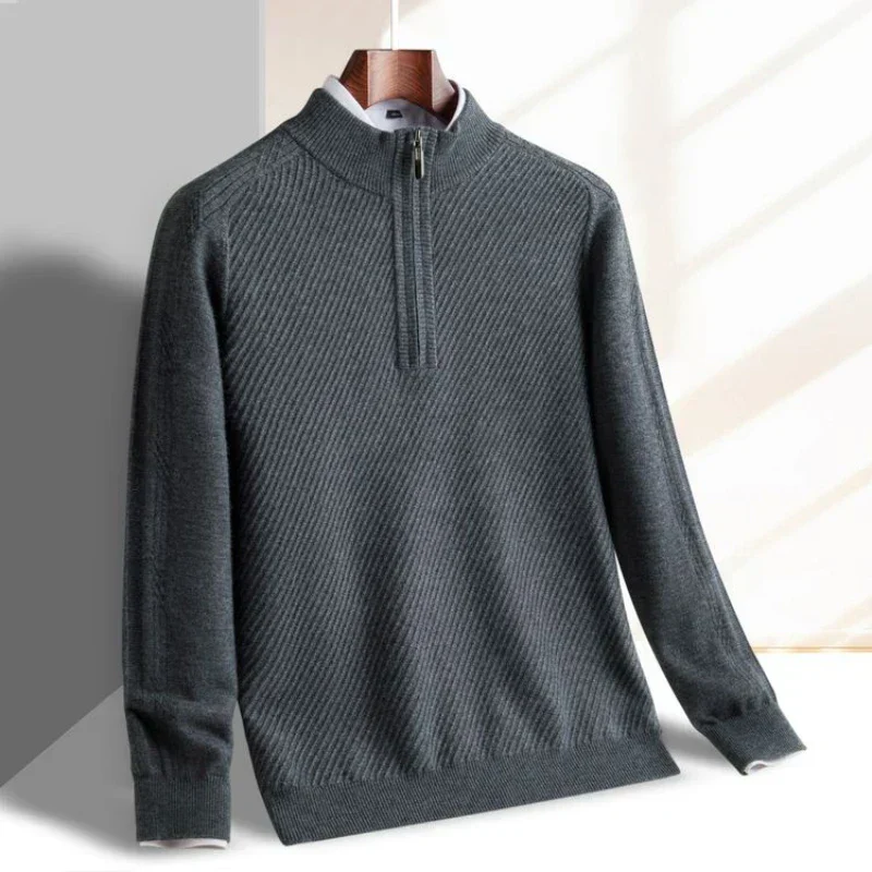 Verano Wool Half-Zip Sweater - Image 2