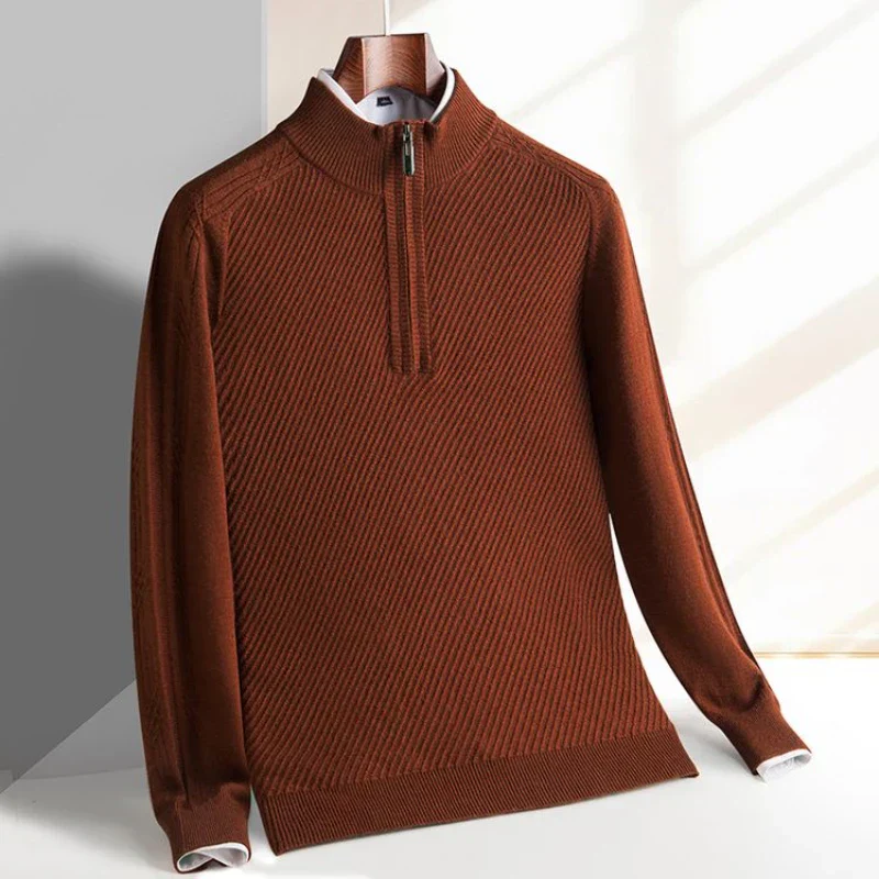 Verano Wool Half-Zip Sweater - Image 3